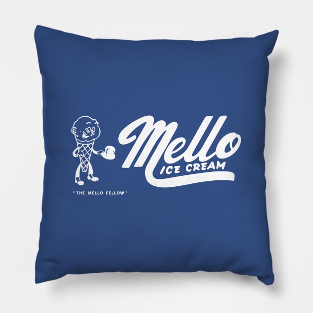 Mello Ice Cream_WHT Pillow by BUNNY ROBBER GRPC