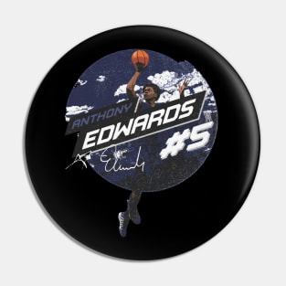 Anthony Edwards Minnesota City Emblem Pin