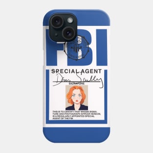 Fbi badge of Dana Scully Phone Case