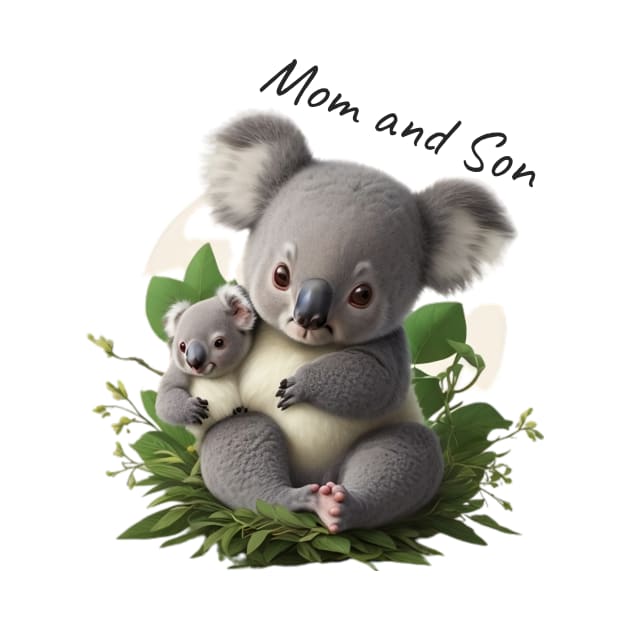 Mom and Son Koala by Crystal and Diamond