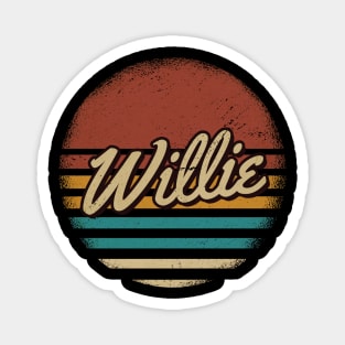 Willie Retro Style Magnet