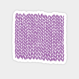 Hand Knit Amethyst Purple Magnet