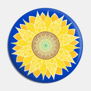 Zen Sunflower Pin