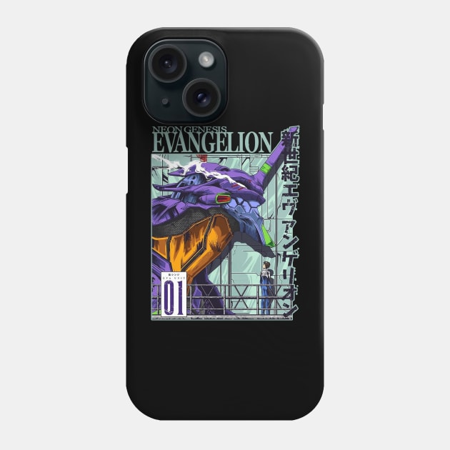 evangelion - neon genesis evangelion Phone Case by Claessens_art