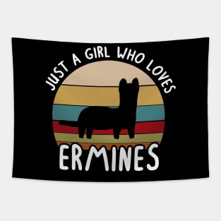 Ermine saying women ferret girl love Tapestry