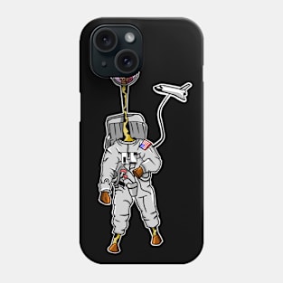 Funny astronaut giraffe Phone Case