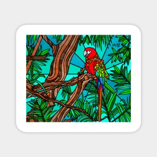 Wild Parrot Magnet