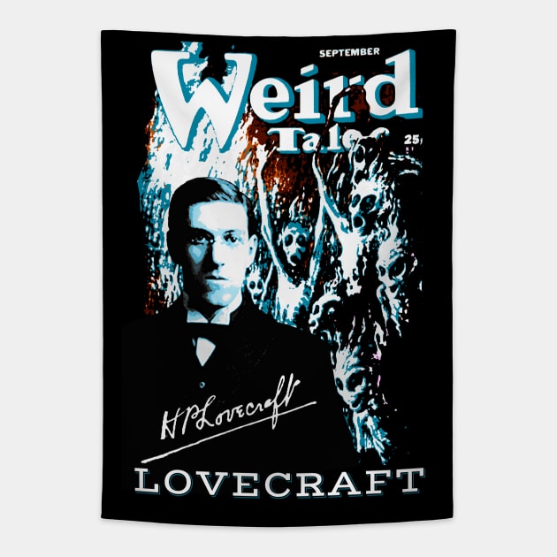 LOVECRAFT WEIRD TALES Tapestry by Spine Film