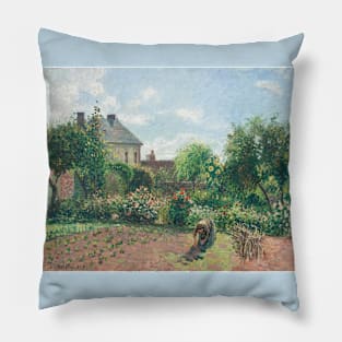 The Artist's Garden at Eragny by Camille Pissarro Pillow