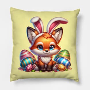 Easter Fox Pillow