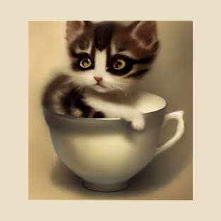 Kitten in a Tea Cup T-Shirt