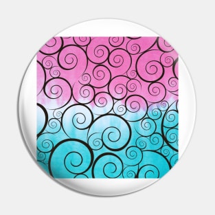 Minimal Colorful Abstract Pattern Pin