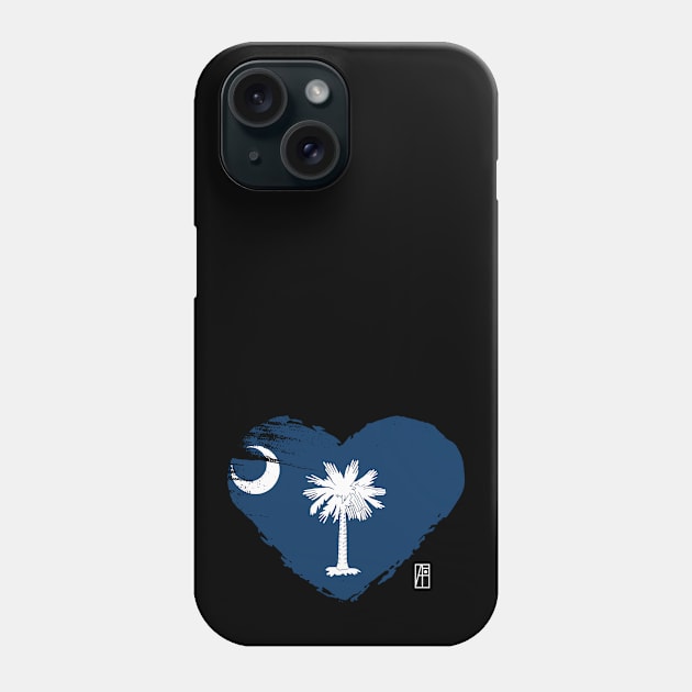 U.S. State - I Love South Carolina - South Carolina Flag Phone Case by ArtProjectShop