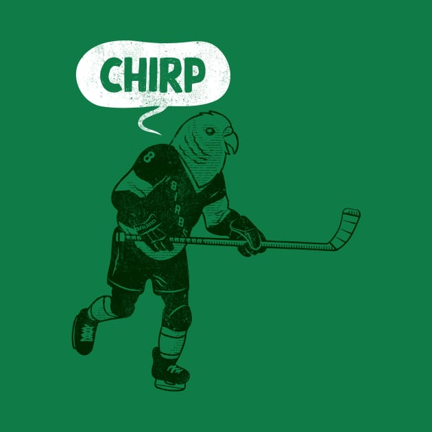 Hockey Chirp (green version) by toadyco