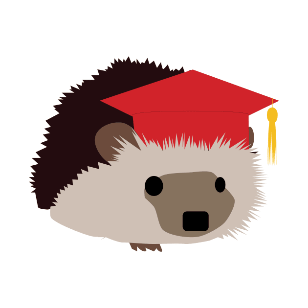 Graduation Hedgehog - Red Cap by Rvgill22