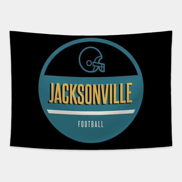 jacksonville football Tapestry by BVHstudio