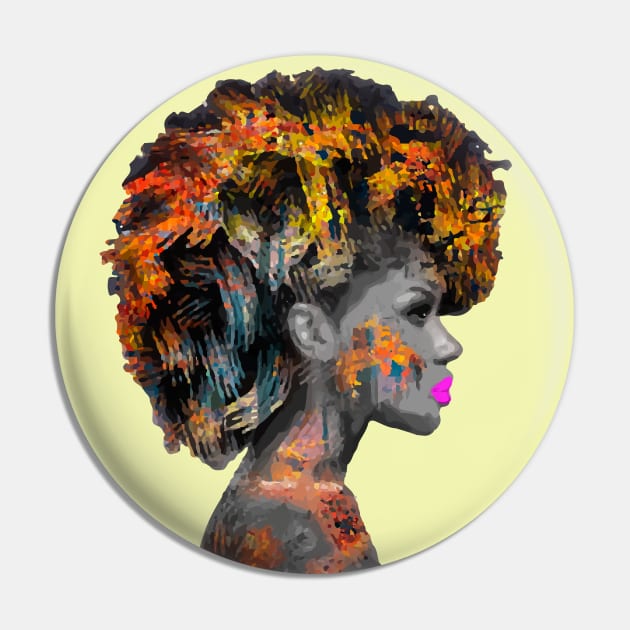 Afro Girl Pin by Izakmugwe