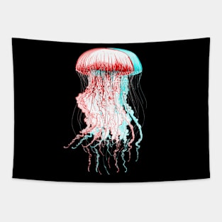 Multicolor retro Jellyfish style summer vintage feel Tapestry