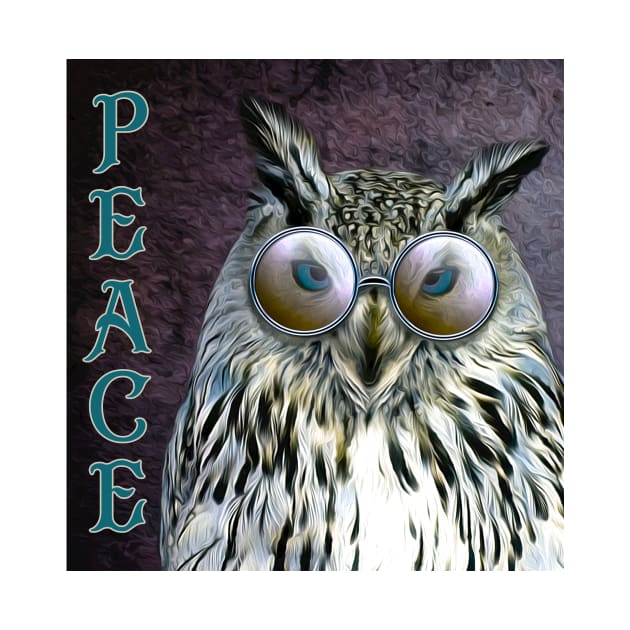 Hippie Peace Owl by allthumbs