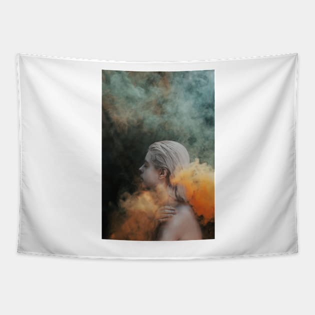 Yellow Smoke Tapestry by JovanaRikalo