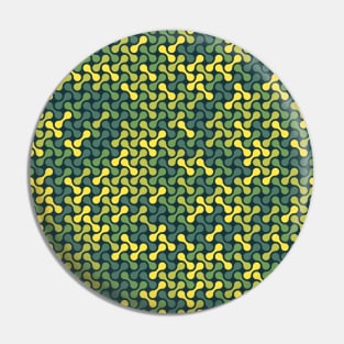 Metaballs Pattern (Green Yellow) Pin