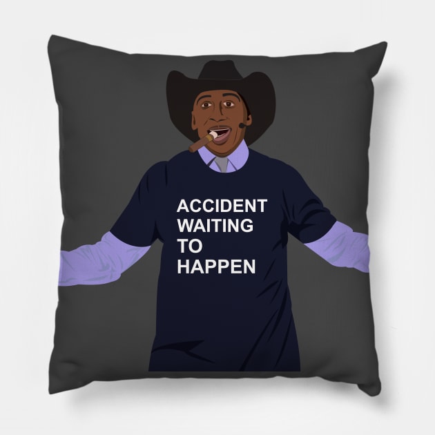 Accident Waiting To Happen Pillow by Threetothadome