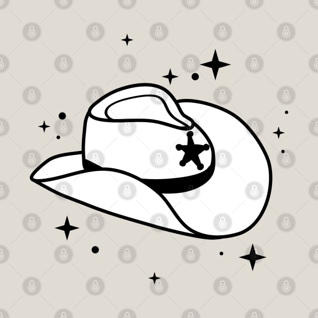 White Cowboy Hat Cowgirl Aesthetic by YourGoods