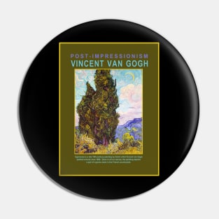 Cypresses by Van Gogh (EP) Pin