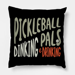 Pickleball Pals Dinking & Drinking Pillow