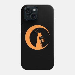 Cat and Moon Phone Case