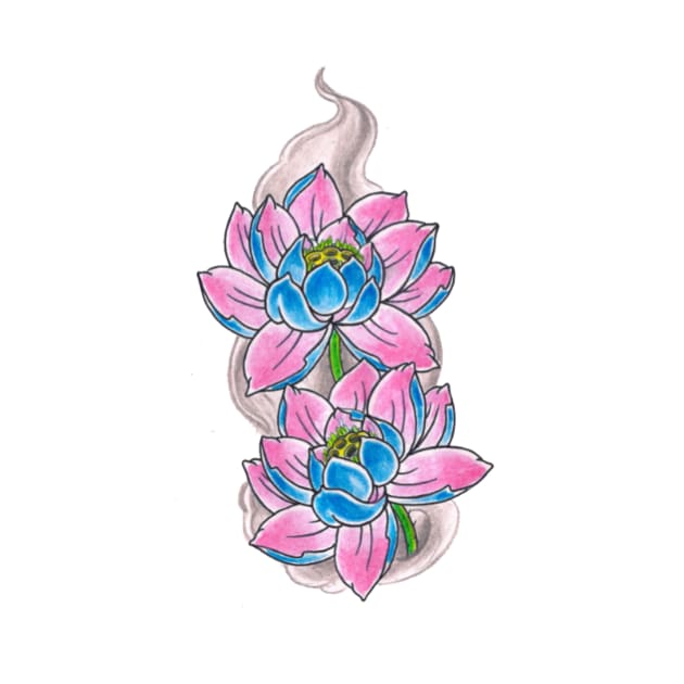 Lotus Tattoo Flower by newhuman
