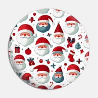 Santa Claus Pattern Pin