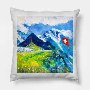 Männlichen. Swiss Alps Pillow