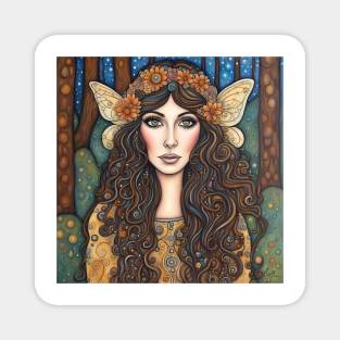 Cher as a fairy in the woods Magnet