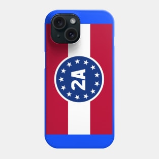 2A 2nd Amendment Small Logo Phone Case