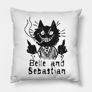 belle and sebastian and the bad cat Pillow