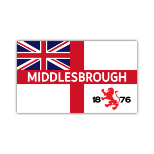 England On Tour Middlesbrough Football Fan Flag Design T-Shirt