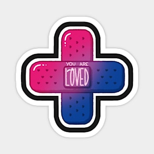 You are LOVED ~ Bi Flag Magnet