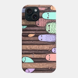 Spooky woods with cute creepy creatures - Haunted Forest Colorful Creatures Phone Case