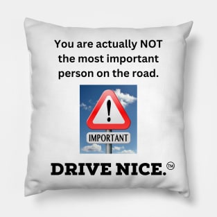 Drive nice, most important Pillow