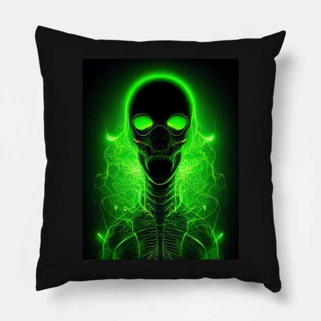 Alien Halloween, neo T-shirt Pillow by ComicsFactory