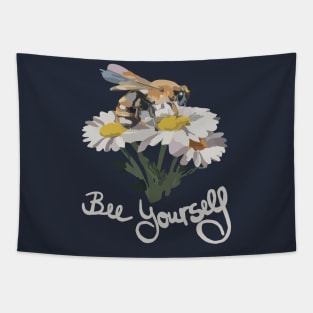 funny slogan bee yourself Tapestry