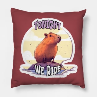 Capybara: Tonight We Ride Pillow