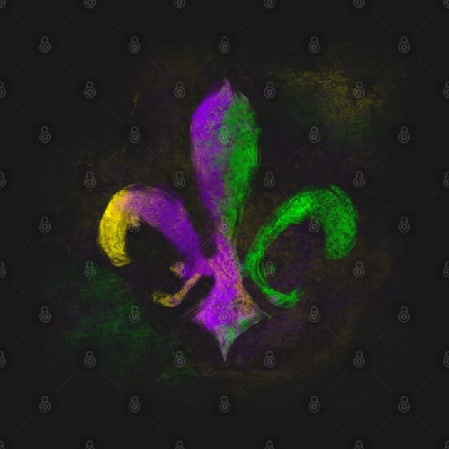 Mardi Gras Fleur de Lis by Stephanie Kennedy 