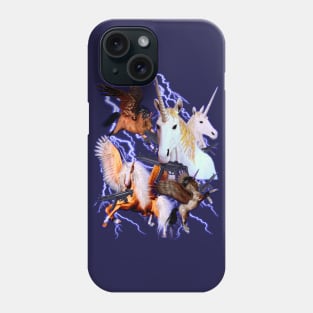Unicorns With Guns - Epic 90's Vintage Very Cool And Sick Phone Case