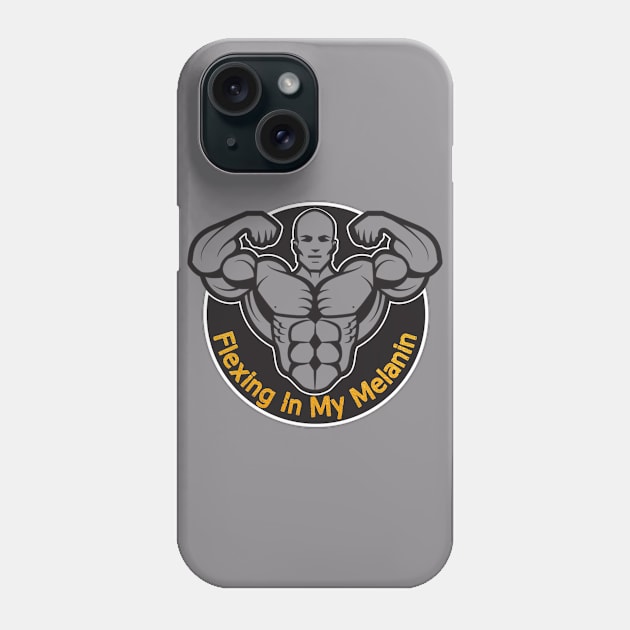 Flexing In My Melanin Phone Case by Afroditees