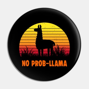 No Prob Llama Pin