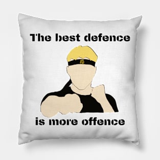 johnny lawrence the best defence is more offence Pillow