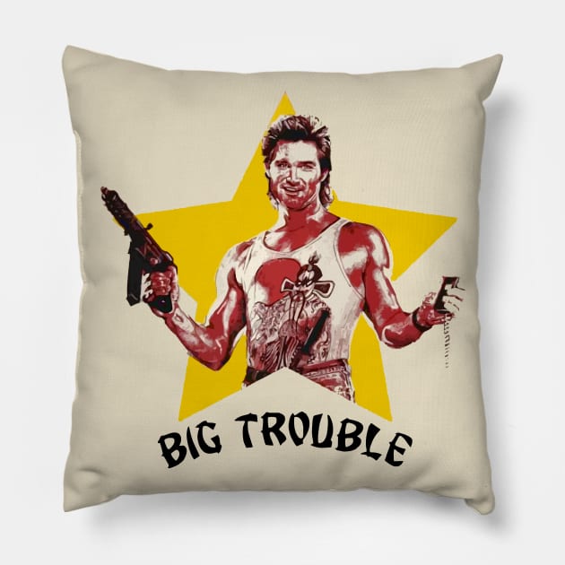 Big Trouble Jack Burton FanArt Tribute Pillow by darklordpug