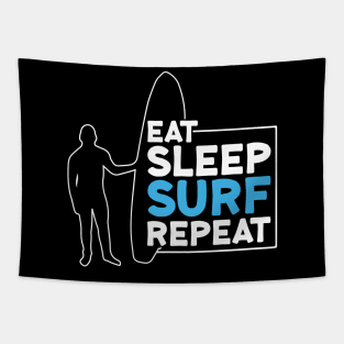 Surfer: Eat, Sleep, Surf, Repeat Tapestry